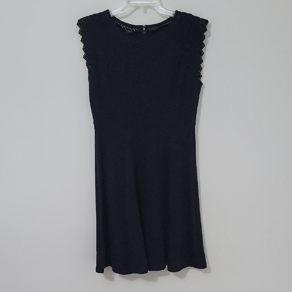 Talbots Navy Cotton Dress, Size Medium Petite